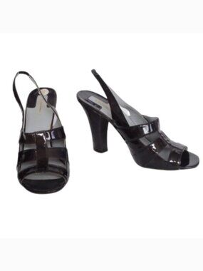Max Studio "Echo" Patent Leather Slingback Heeled Sandal- Sz. 9